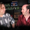 Joe + Andy at the Continental, NYC.  July 2006