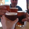 After moving in we proceeded to toast the tour with real ale
